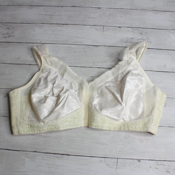 Playtex 18 Hour Women's Bra Plus Size 46B Wire Free Full Figure White - Picture 3 of 8